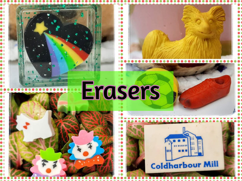 erasers or rubbers