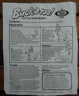 Vintage Board Game BuckaRoo