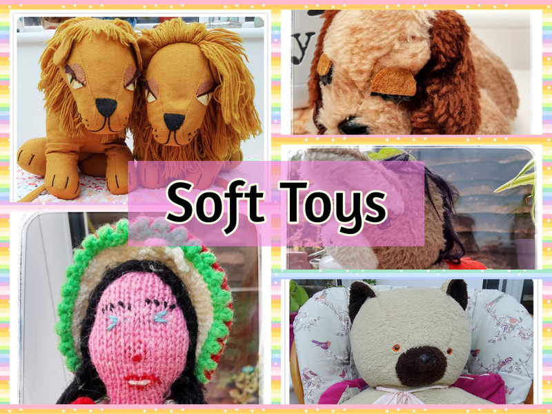 soft toys many hand made
