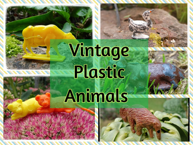 plastic farm and zoo animals 